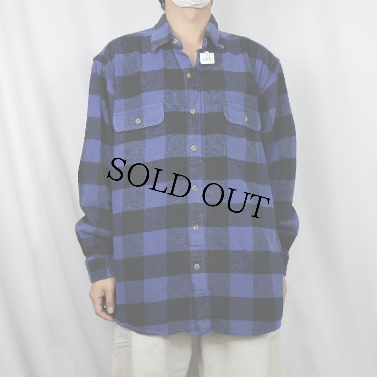 画像2: FIELD&STREAM バッファローチェック柄 ヘビーネルシャツ XL (2)