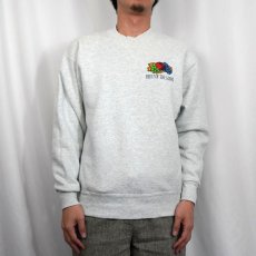 画像2: 90's FRUIT OF THE LOOM USA製 "HEAVY" ロゴプリントスウェット M (2)