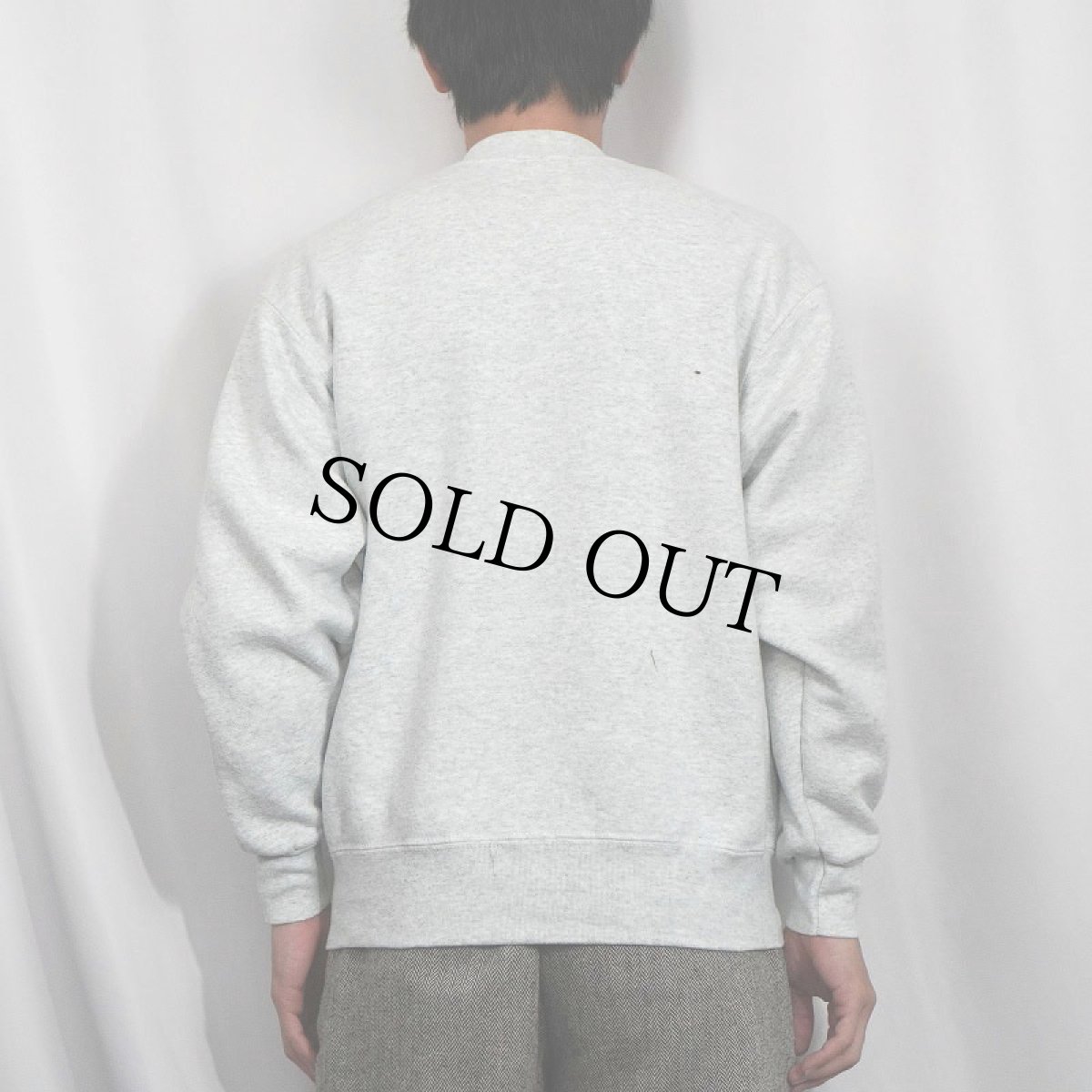 画像3: 90's FRUIT OF THE LOOM USA製 "HEAVY" ロゴプリントスウェット M (3)