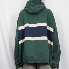 画像3: 90's OLD NAVY ボーダー柄 コットンアノラックパーカー XL (3)
