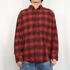画像2: PENDLETON "MASON" チェック柄 ボタンダウンネルシャツ L (2)