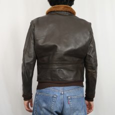 画像3: 60's U.S.NAVY G-1 レザーフライトジャケット SIZE38 (3)