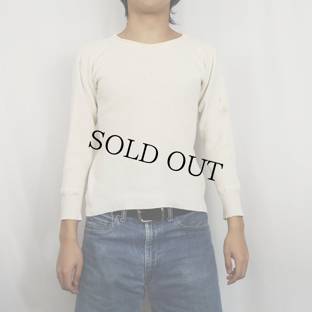 画像2: 60's Hanes サーマルロンT M (2)