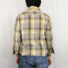 画像3: HUNTING CLUB チェック柄 ヘビーネルシャツ M (3)