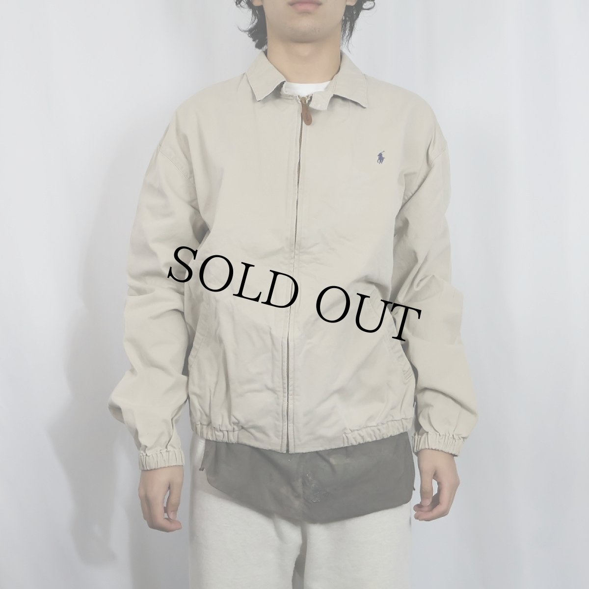 画像2: 90's POLO Ralph Lauren USA製 チンスト付き コットンスイングトップ XL (2)