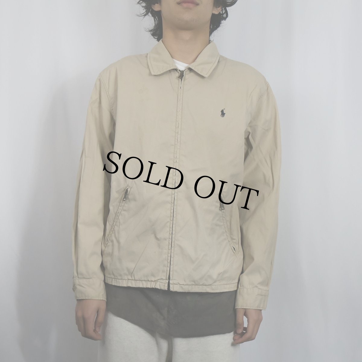 画像2: 90's POLO Ralph Lauren チンスト付き コットンスイングトップ M (2)