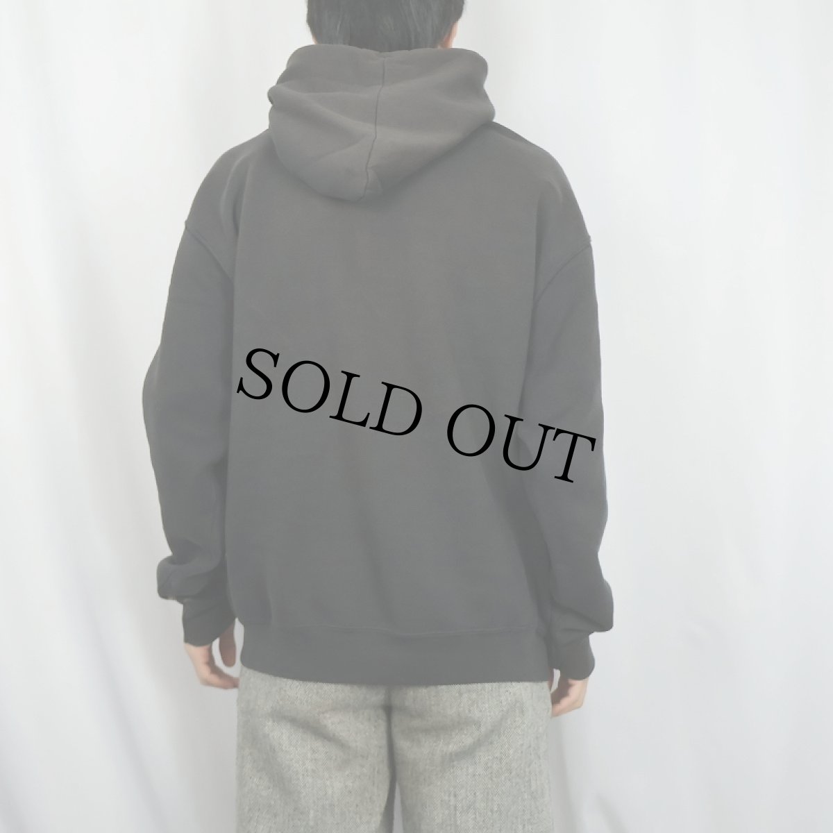 画像3: 80〜90's BVD USA製 無地スウェットフーディー BLACK XL (3)