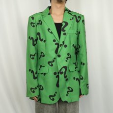 画像2: ？ 総柄テーラードジャケット (2)