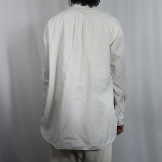 画像3: 60's Parks-Chambers 3点留め マチ付き ストライプ柄 ボタンダウンコットンシャツ SIZE16-5 (3)