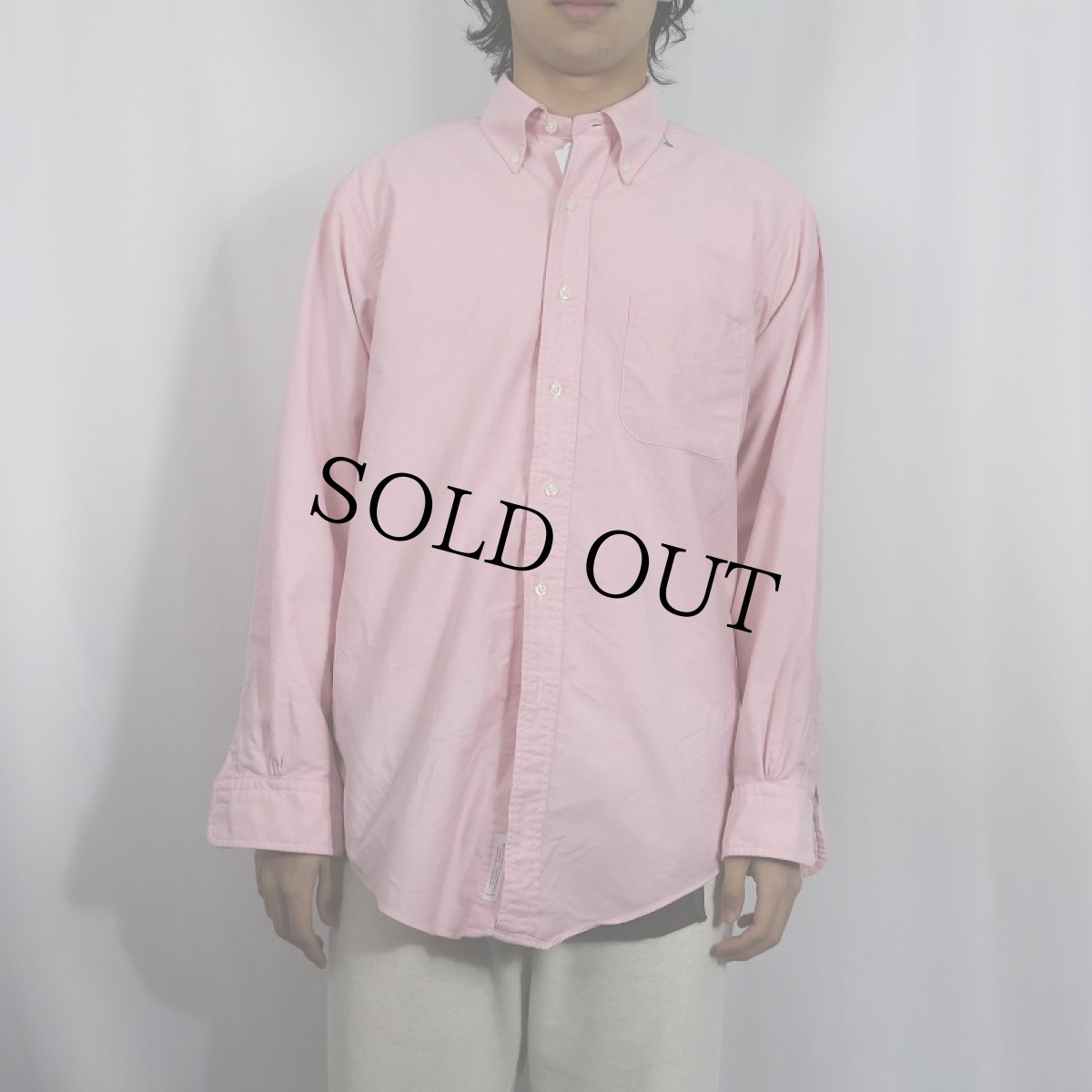 画像2: 80's Brooks Brothers USA製 コットンオックスフォードシャツ SIZE15 1/2-33 (2)