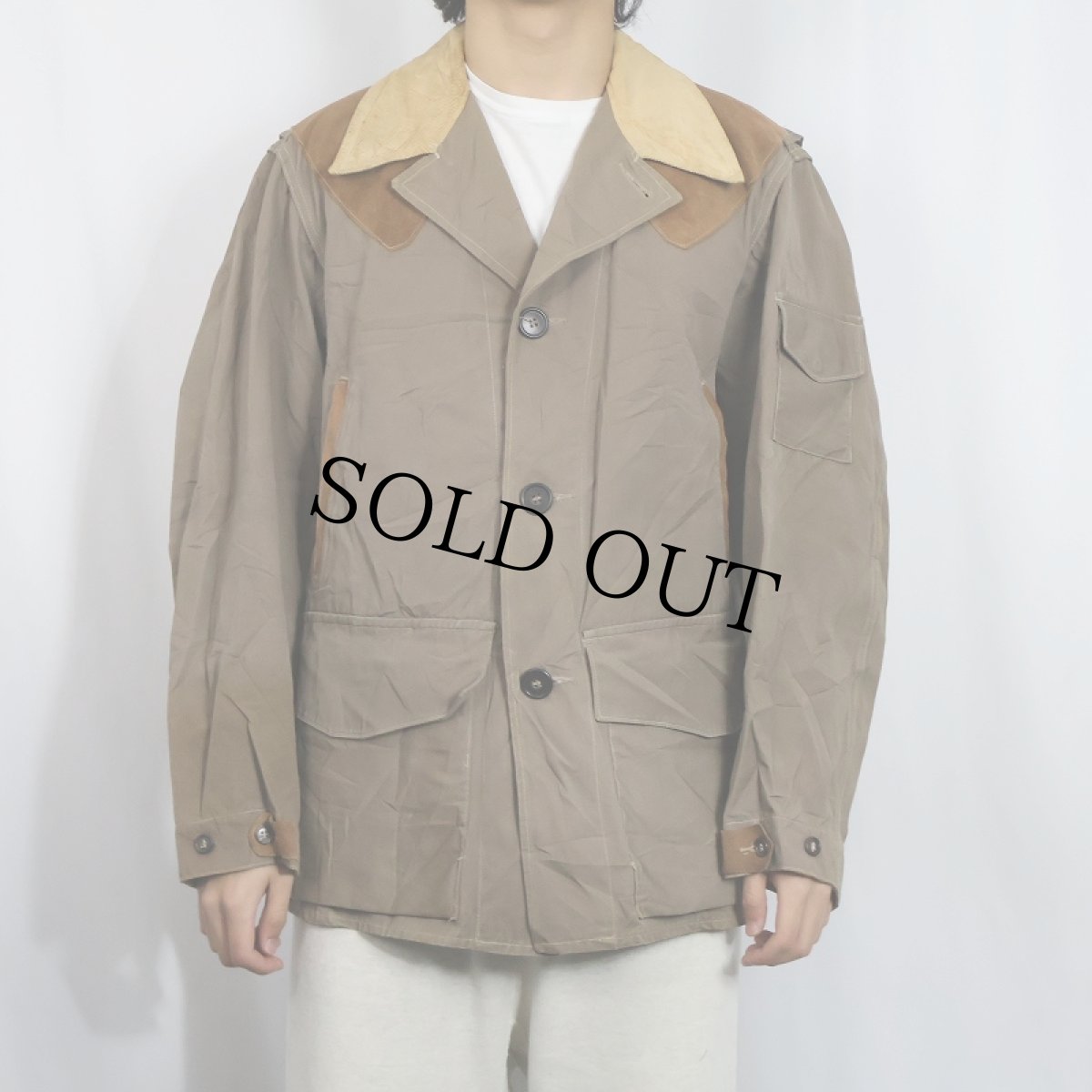 画像2: 50's WOOD-STREAM ハンティングジャケット SIZE42 (2)