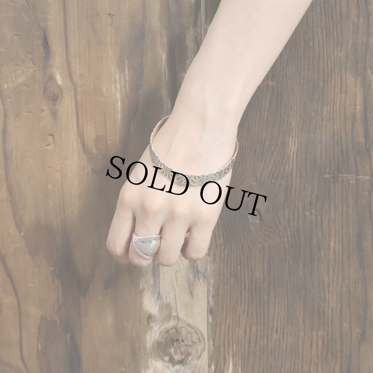 画像3: MEXICAN SILVER "Peace Symbol" バングル (3)