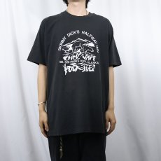 画像2: 90's "SKINNY DICK'S GALFWAY INN" エロプリントTシャツ BLACK XL (2)