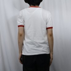 画像3: 80's "BO'S Den EDISON, N.J." プリント リンガーTシャツ (3)
