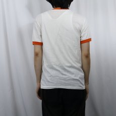 画像3: 70〜80's ESSO " Tony the Tiger" キャラクター染み込みプリント リンガーTシャツ (3)