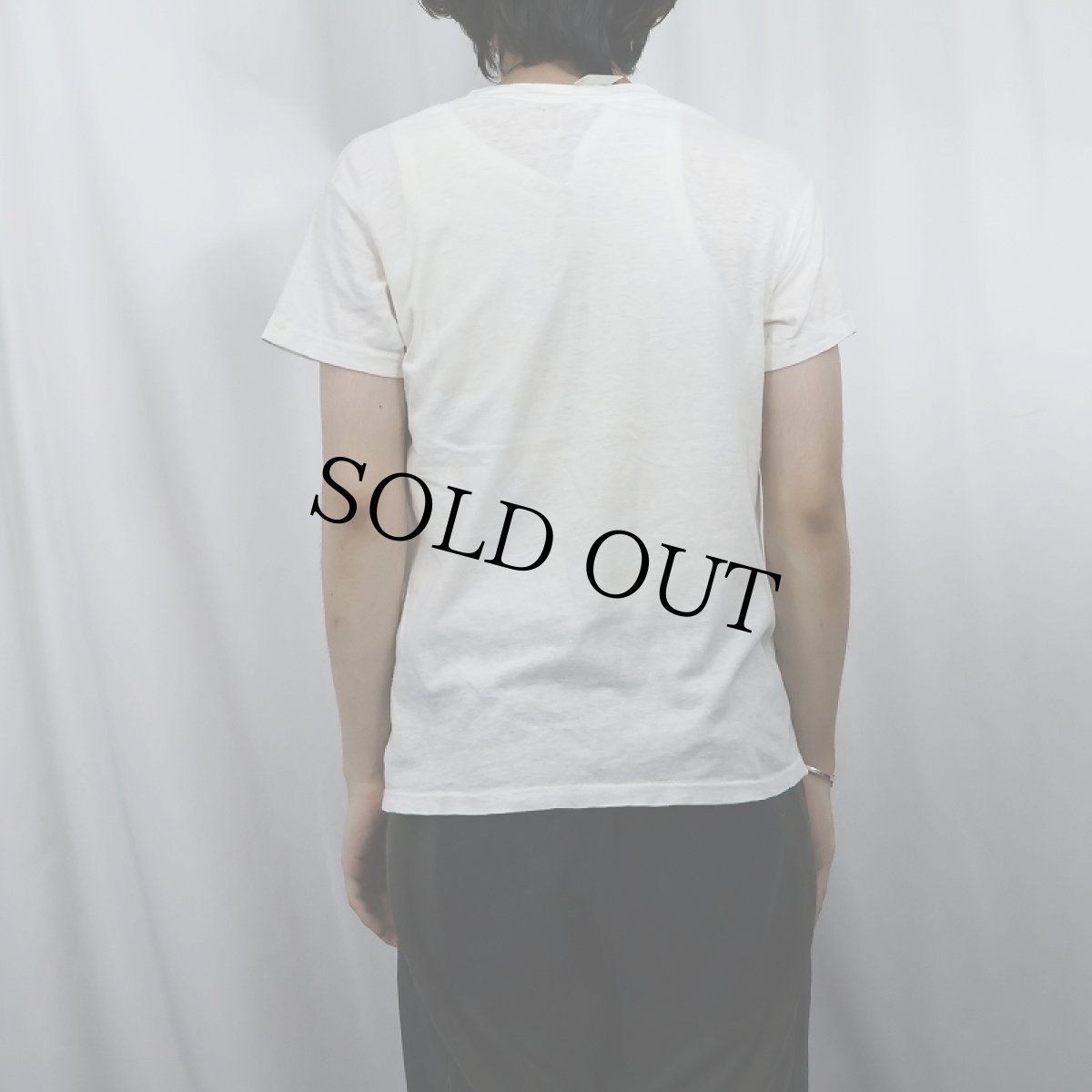 画像3: 70's Hanes "WILL IT PLAY IN PEORIA" 染み込みプリントTシャツ M (3)