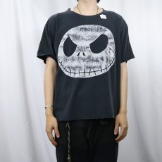 画像2: The Nightmare Before Christmas "Jack Skellington" キャラクタープリントTシャツ BLACK (2)