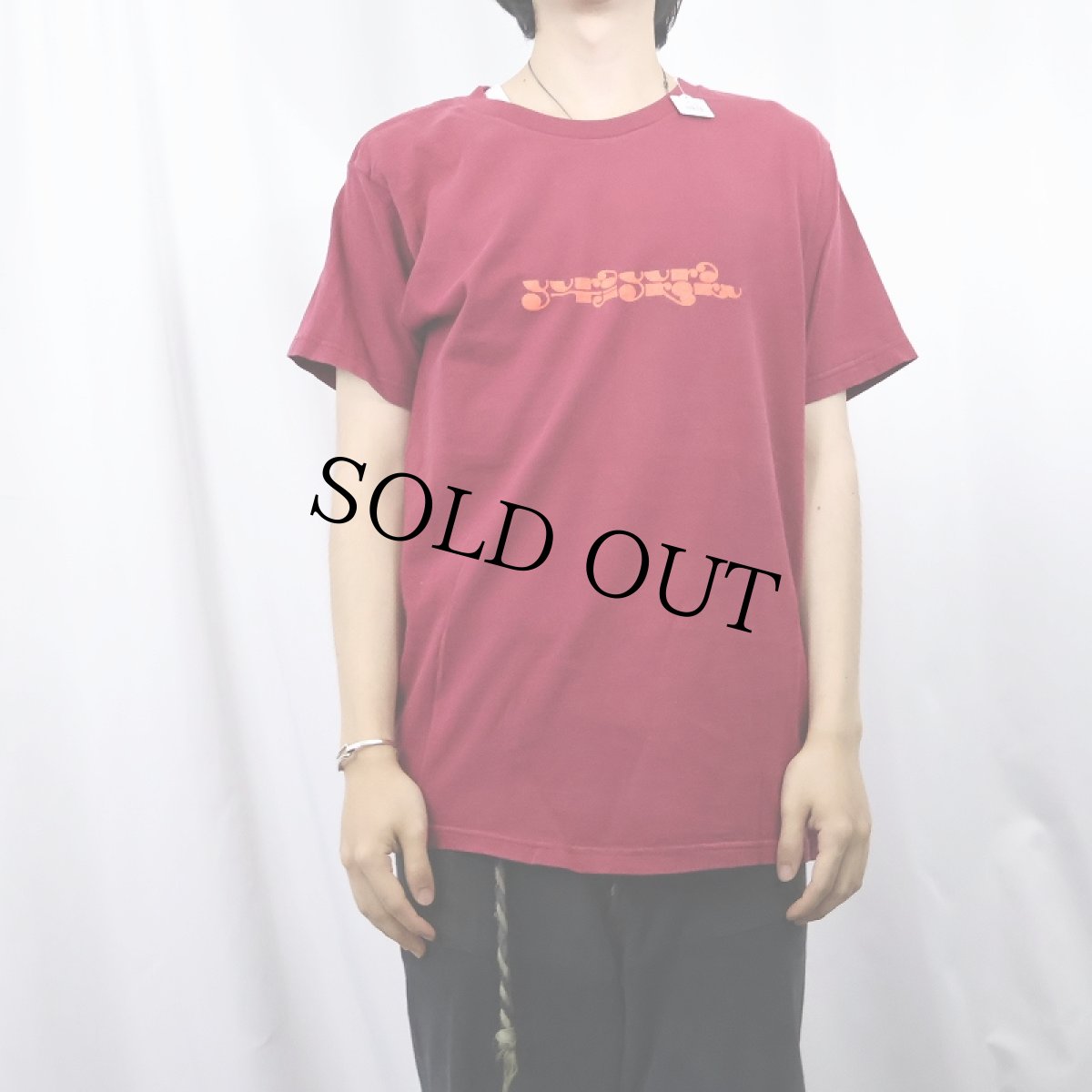 画像2: ゆらゆら帝国 サイケデリック・ロック・バンド プリントTシャツ M (2)