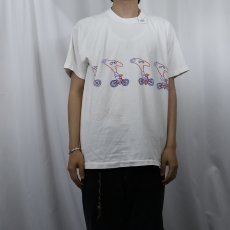 画像2: 90's "the world bank group ms 150k bike tour" 自転車プリントTシャツ (2)