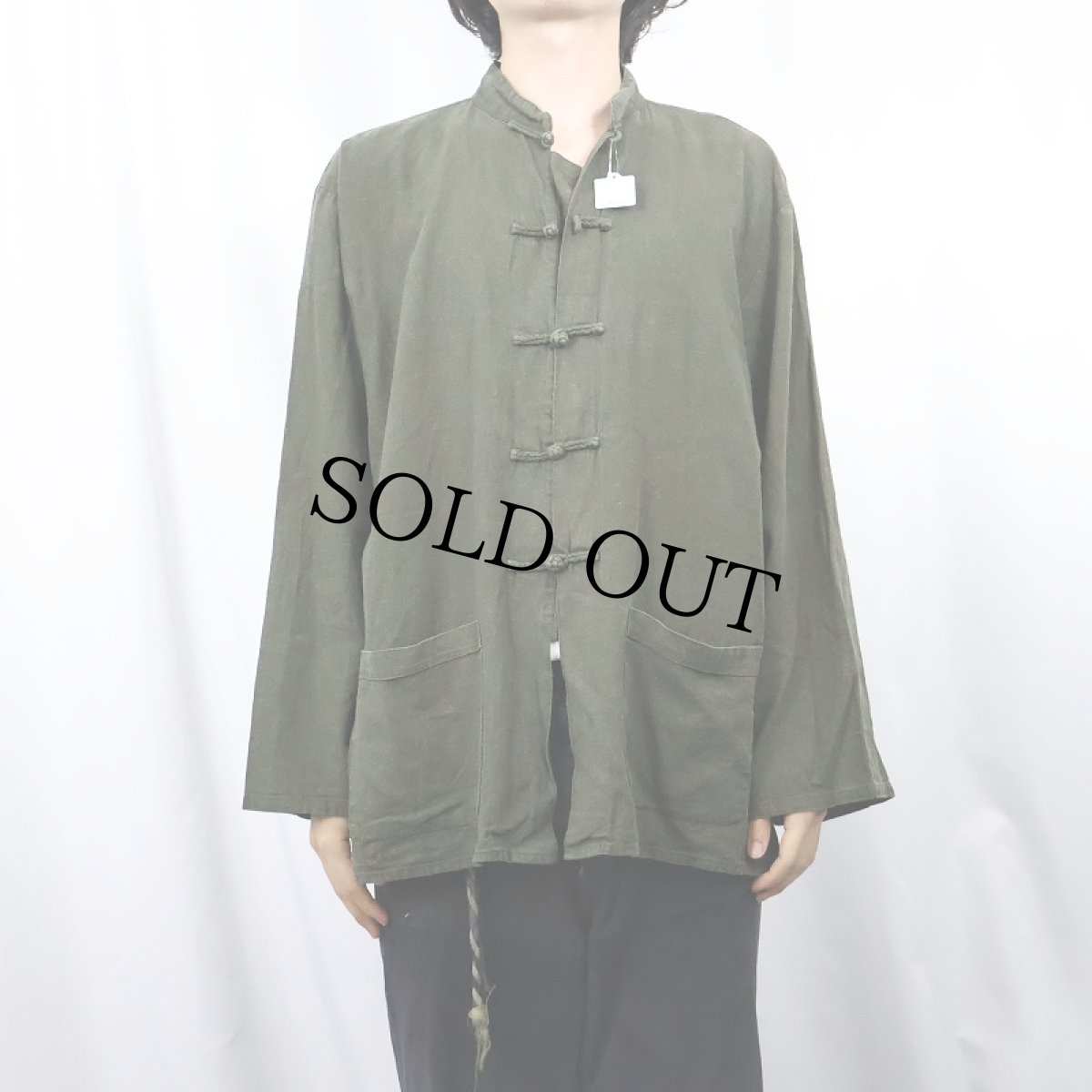 画像2: コットン カンフーシャツ (2)