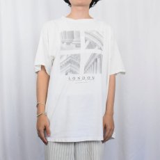 画像2: "LONDON antique, neoclassical, unique shape" 建築 プリントTシャツ XL (2)