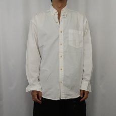 画像2: 90's BANANA REPUBLIC コットン ボタンダウンシャツ M (2)