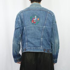 画像3: 70's Wrangler USA製 124MJ デニムジャケット ワッペン付き デニムジャケット size44  (3)