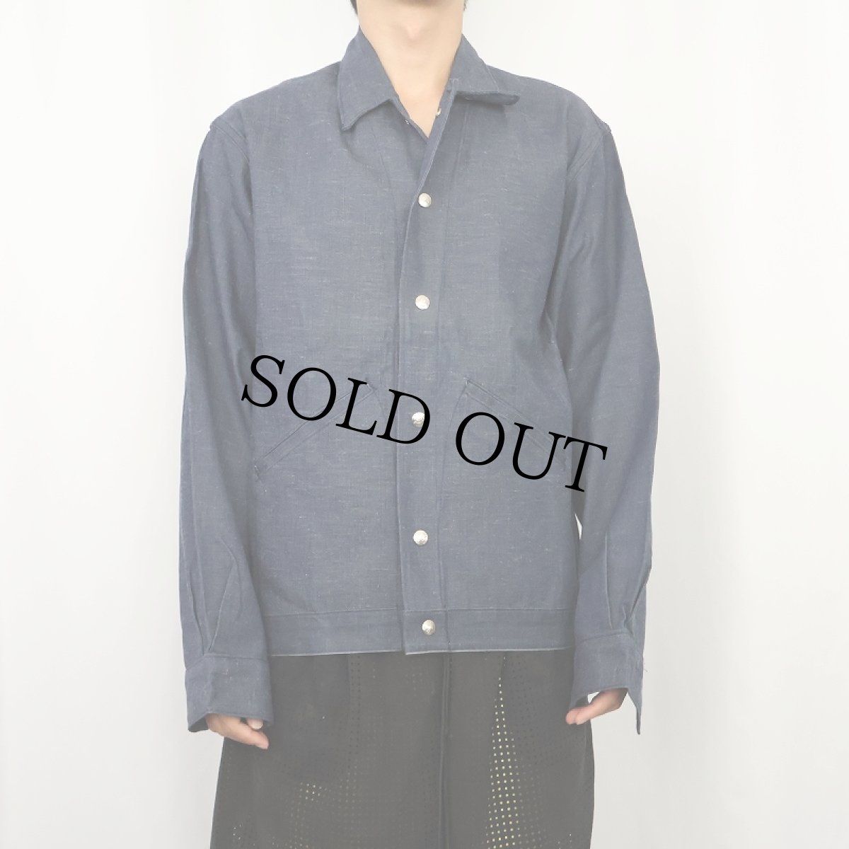 画像2: 70〜80's デニムワークジャケット size38 (2)