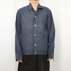 画像2: 70〜80's デニムワークジャケット size38 (2)