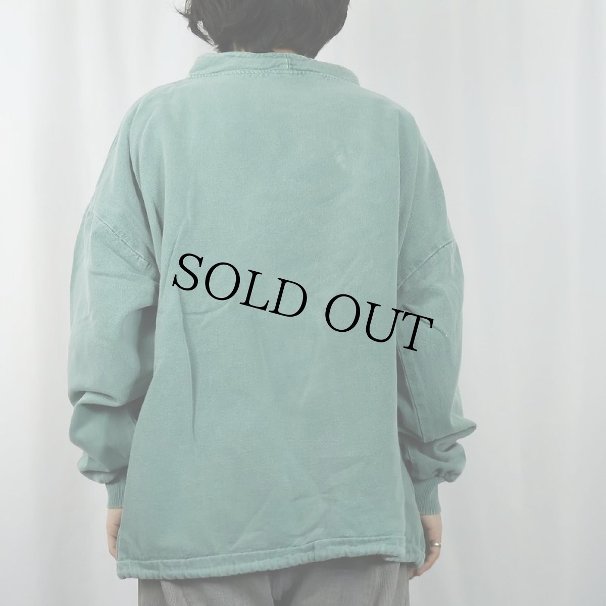 画像3: 90's WEK USA製 モックネック コットンプルオーバー SIZE3 (3)