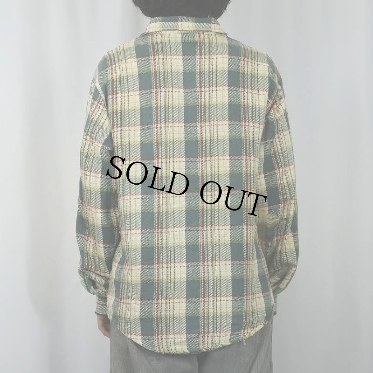 画像3: 70〜80's チェック柄 ヘビーネルシャツ (3)
