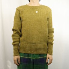 画像2: 40's プレーンウール アワードニットセーター DEADSTOCK (2)