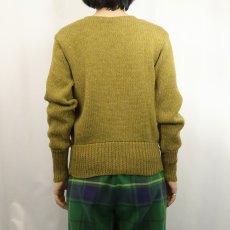 画像3: 40's プレーンウール アワードニットセーター DEADSTOCK (3)