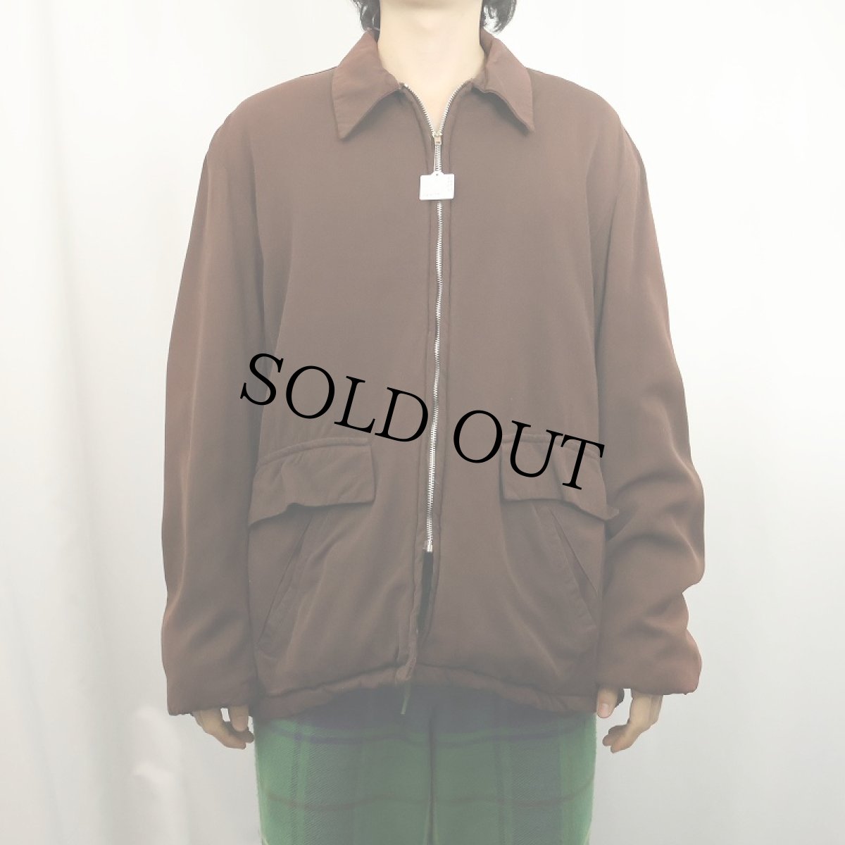 画像2: 50〜60's 裏キルティング ギャバジンジャケット  (2)