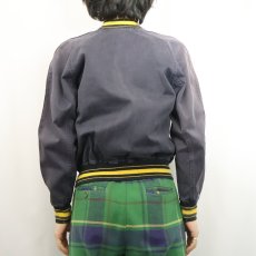 画像4: 50's GENERAL ATHLETICS PRODUCTS 猫目ボタン コットン ボタンスタジャン NAVY  (4)