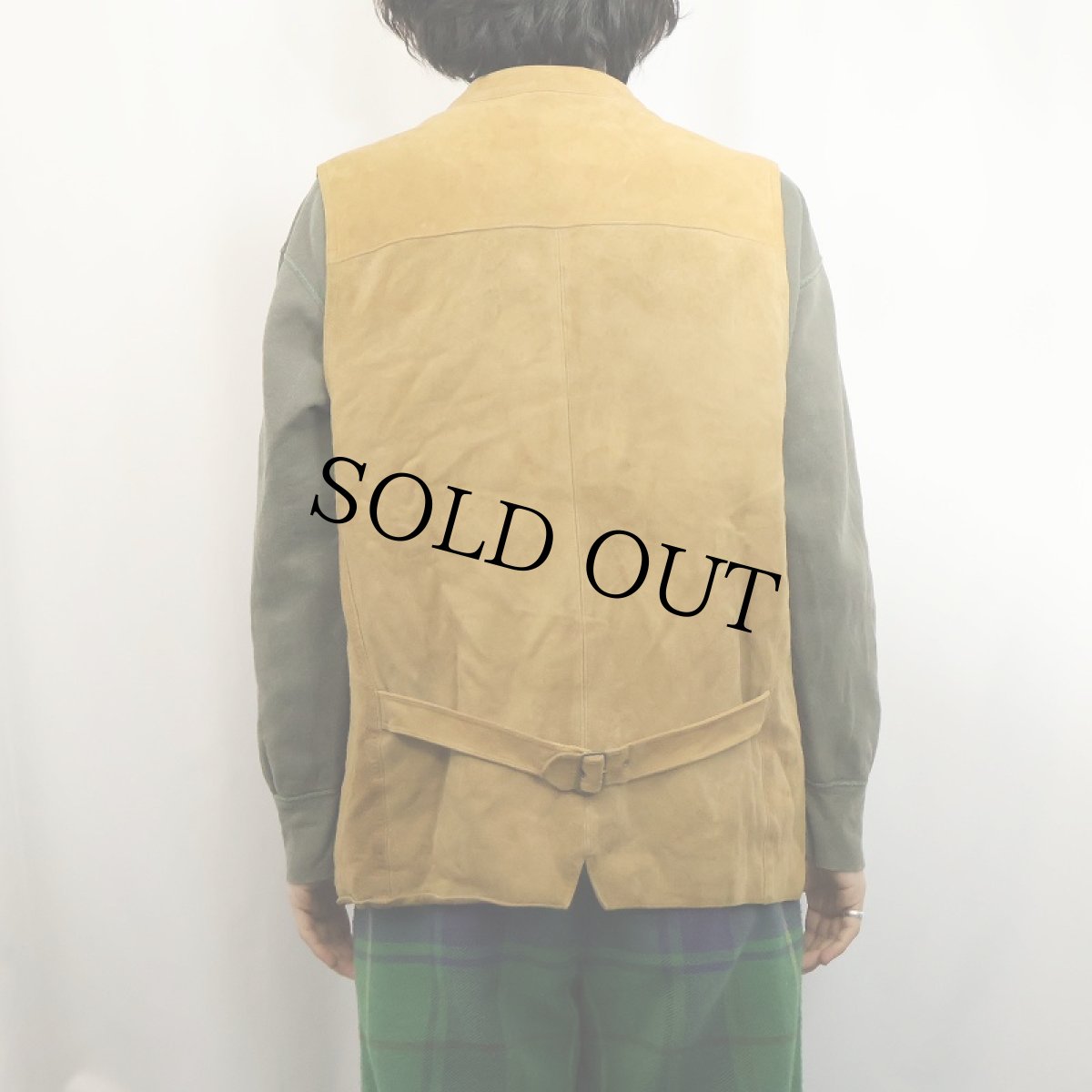 画像3: LODENFREY スエードレザーベスト SIZE54 (3)