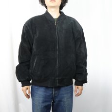 画像2: OUTDOOR EXCHANGE スエードレザージャケット BLACK L (2)