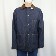 画像2: 70's Sears WEARMASTER チェック柄ライナー デニムカバーオール L (2)