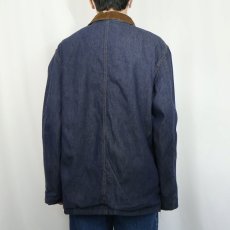 画像3: 70's Sears WEARMASTER チェック柄ライナー デニムカバーオール L (3)