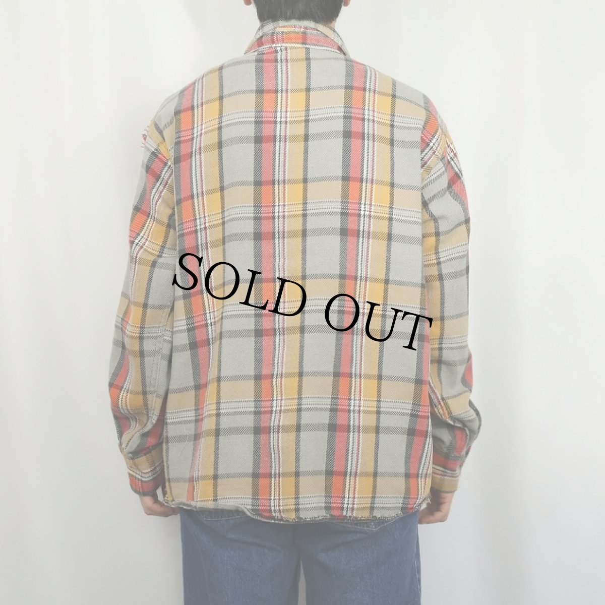 画像3: 70's FROSTPROOF チェック柄 ヘビーネルシャツ SIZE16 1/2 (3)