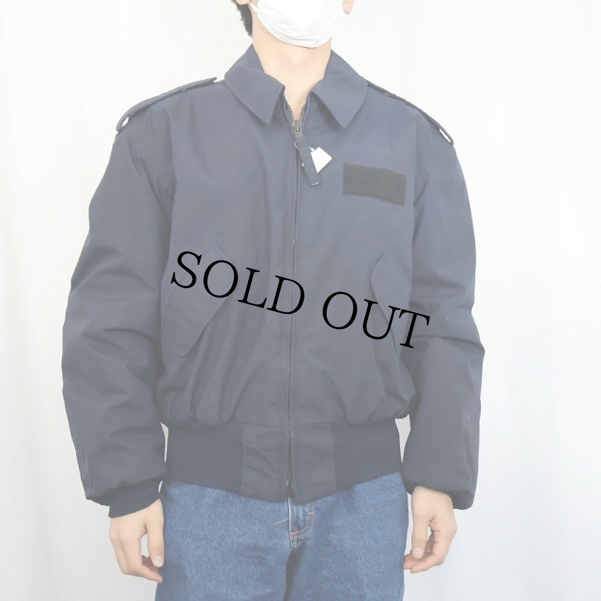 画像2: 90's U.S.COAST GUARD セキュリティポリスジャケット LARGE (2)