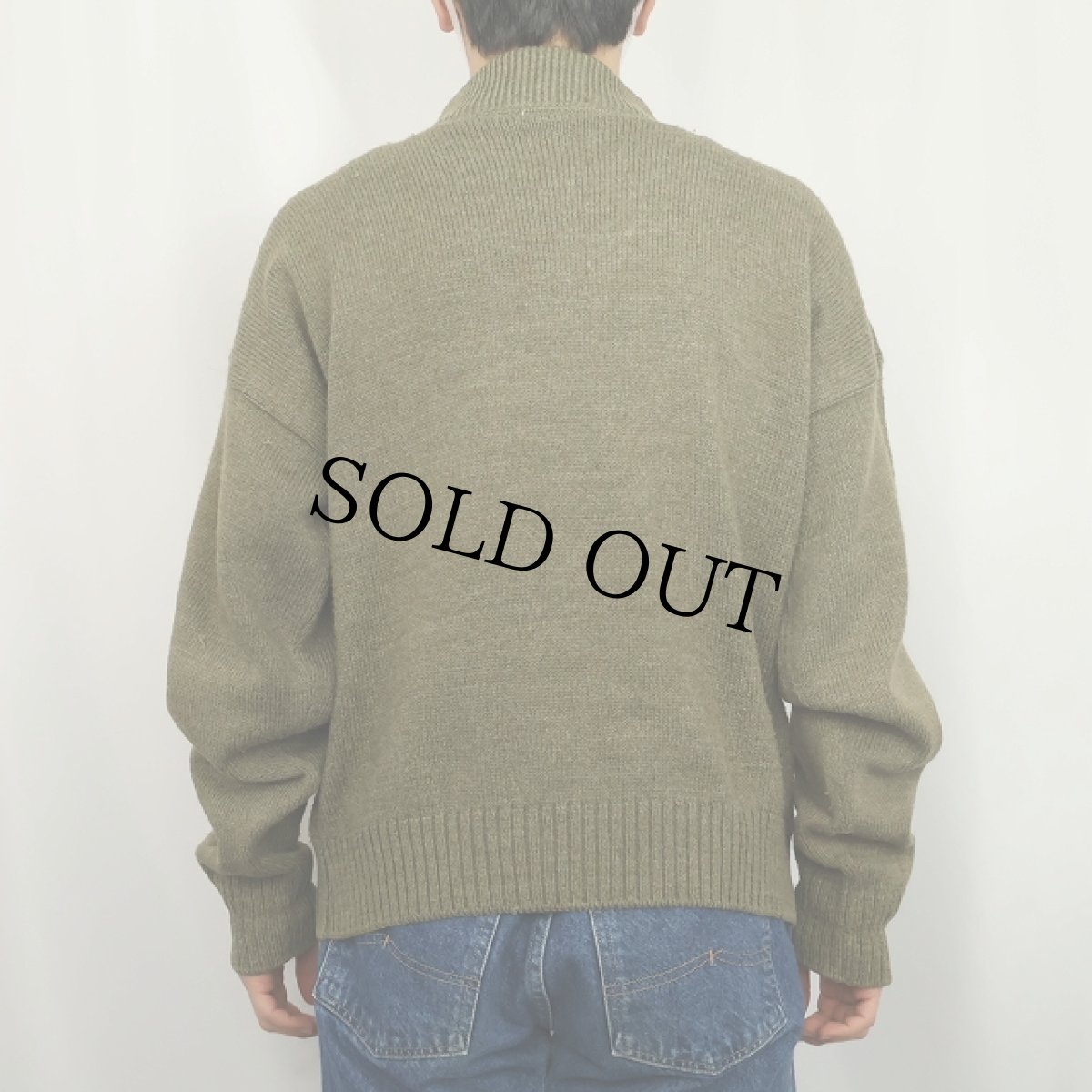 画像3: 80〜90's L.L.Bean USA製 "HIGH TREK YARN" ショルダーパッチ付き ヘンリーネック アクリルニットセーター XL (3)