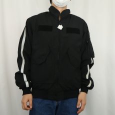画像2: AUREUS INTERNATIONAL "MILITARY TYPE" リフレクター付き ノーメックスジャケット BLACK M (2)
