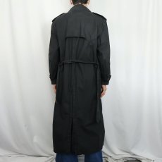 画像3: 90's Ralph Lauren コットントレンチコート BLACK SIZE4 (3)