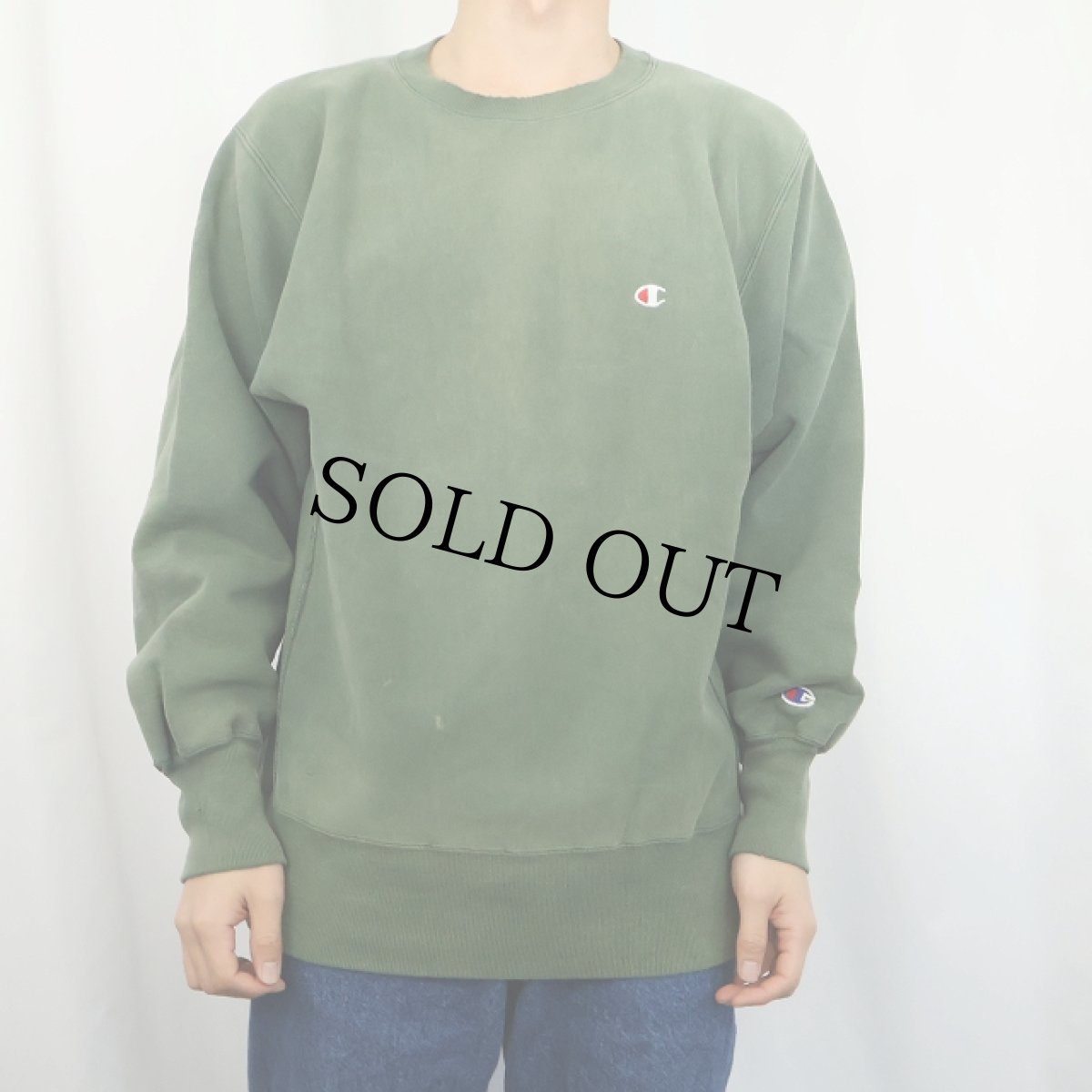 画像2: 90's Champion REVERSE WEAVE USA製 目付き スウェット L (2)