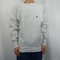 画像2: 90's Champion REVERSE WEAVE USA製 目付き スウェット L (2)