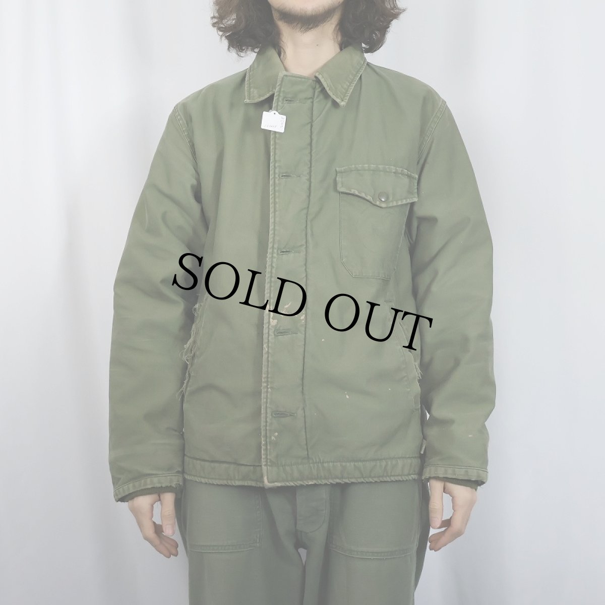 画像3: 60〜70's U.S.NAVY A-2 初期型 "U.S. Naval Reserve Forces" パッチ付き デッキジャケット MEDIUM (3)