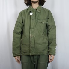 画像3: 60〜70's U.S.NAVY A-2 初期型 "U.S. Naval Reserve Forces" パッチ付き デッキジャケット MEDIUM (3)
