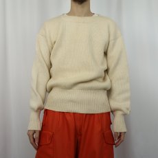 画像2: 40〜50's PRINCETON ウールアワードニットセーター (2)