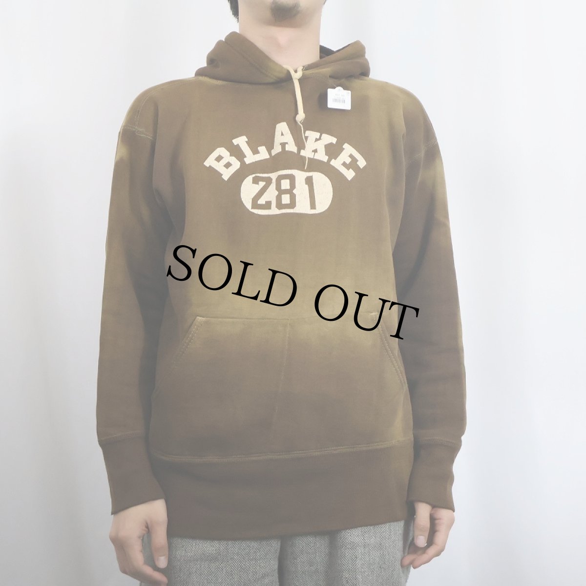 画像2: 50's "BLAKE" ラバープリントスウェットフーディー (2)